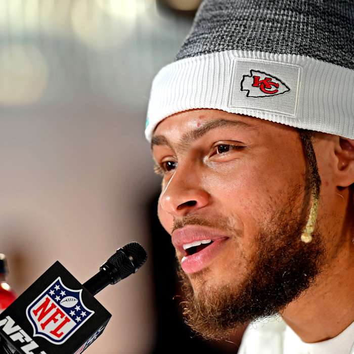 Tyrann Mathieu at Super Bowl 54